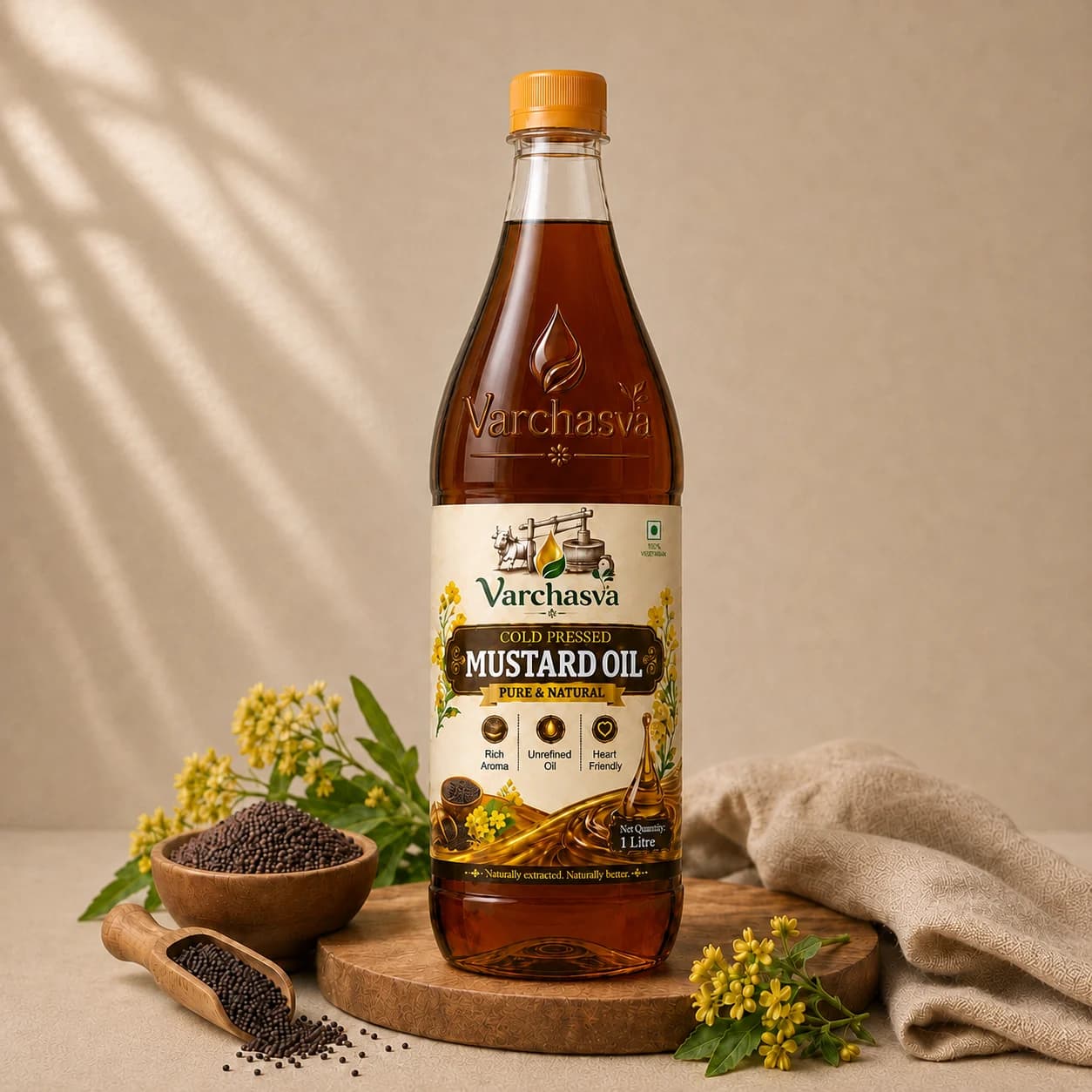 Cold-Pressed Mustard Oil view 1