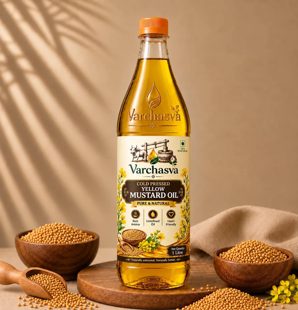 Pure Yellow Mustard Oil view 1