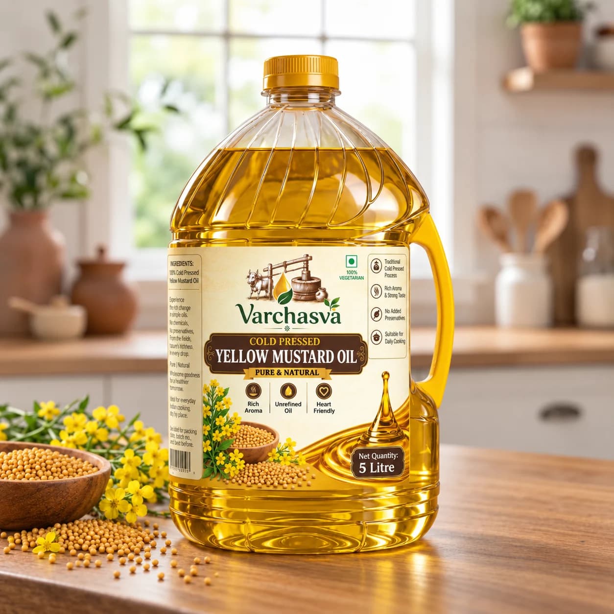 Pure Yellow Mustard Oil view 2