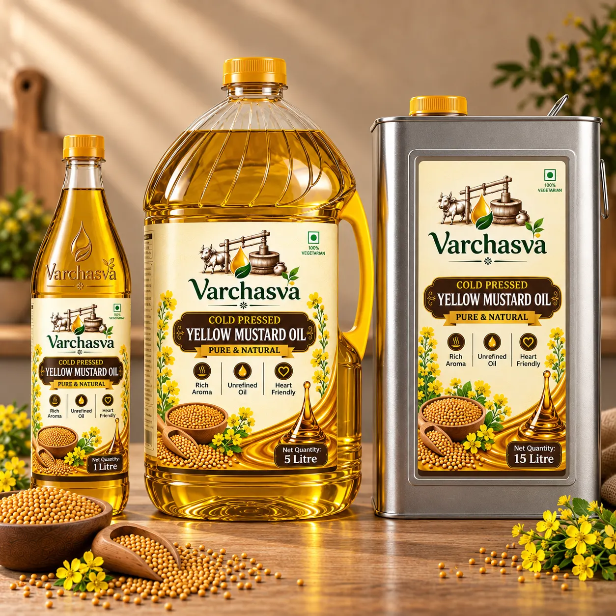Pure Yellow Mustard Oil view 4