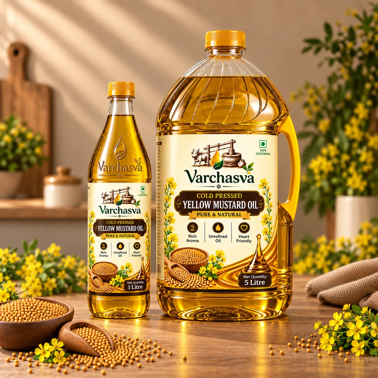 Pure Yellow Mustard Oil view 5