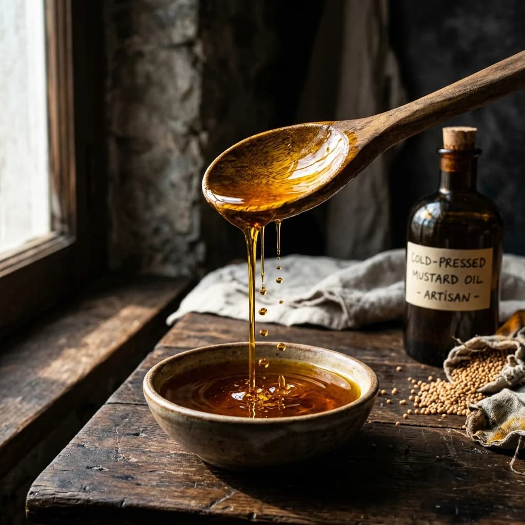 cold press spoon with seeds