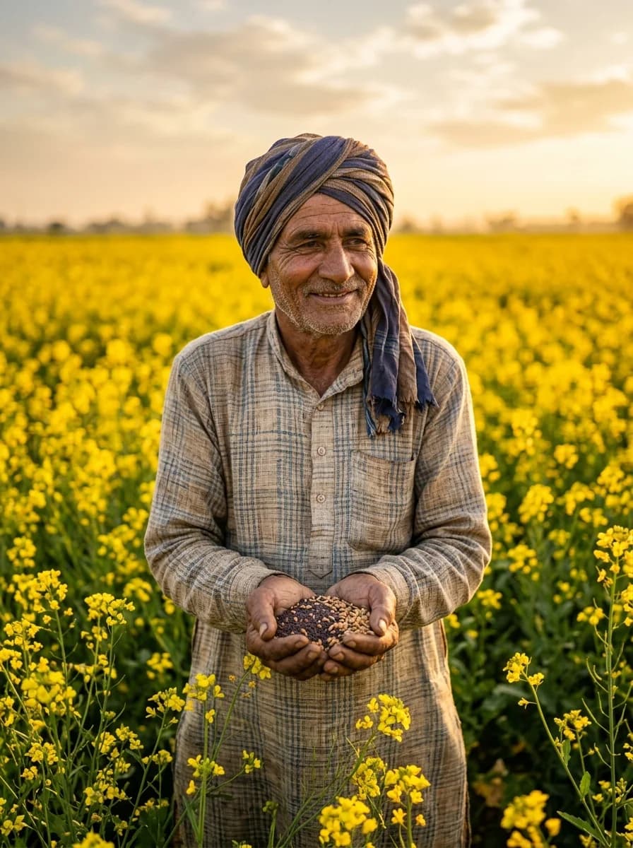 Farmer in field